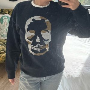 Nwt Zadig & Voltaire Navy Skull Sweatshirt